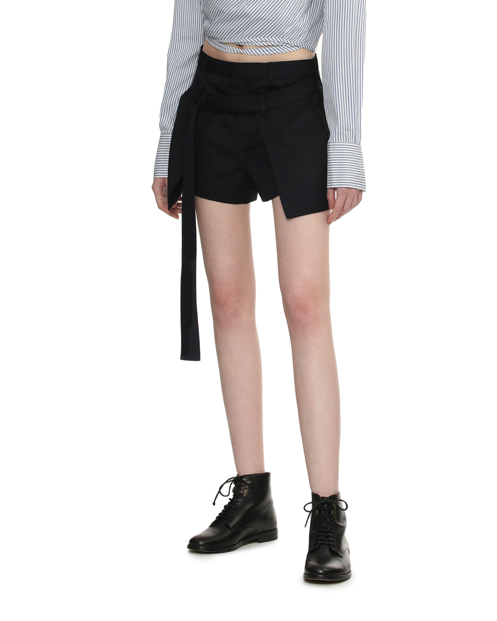 Belted shorts