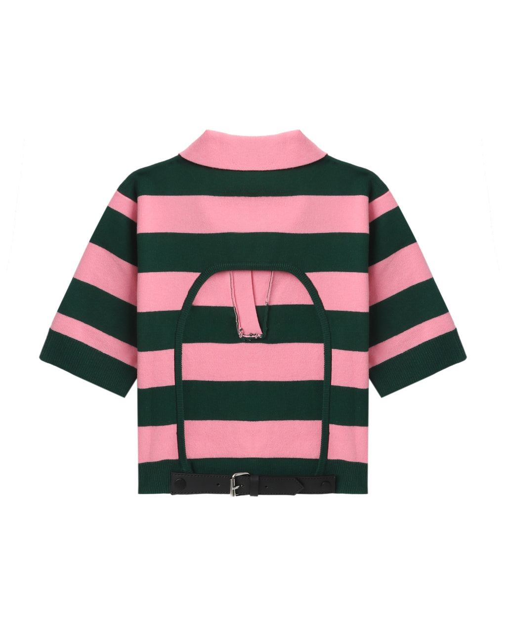 Striped polo tee