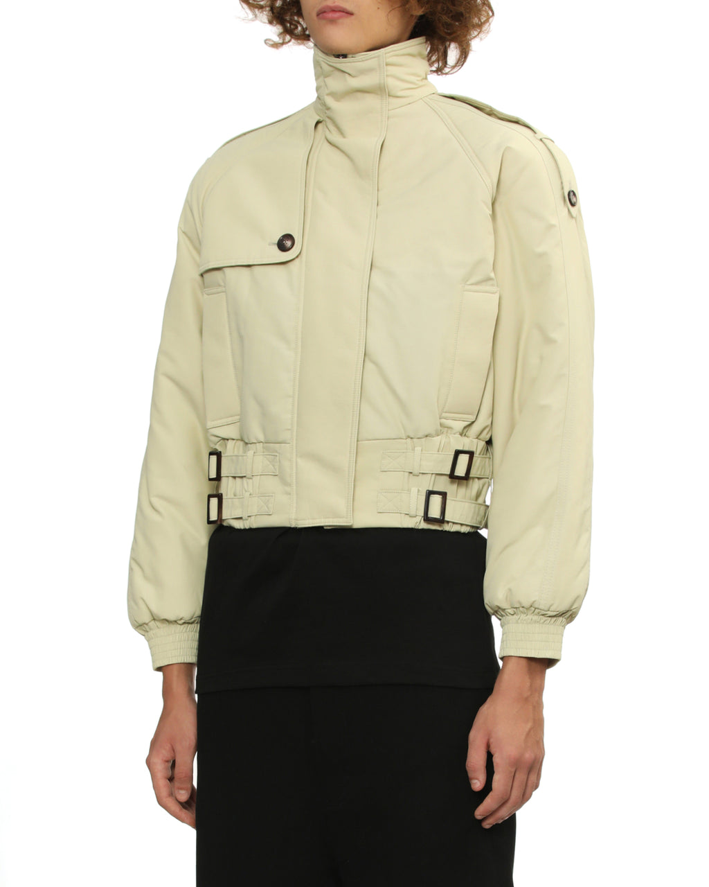 High-neck bomber jacket