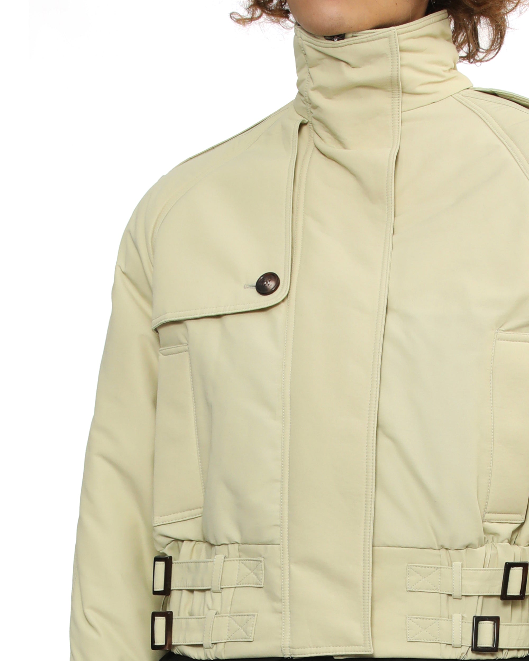 High-neck bomber jacket