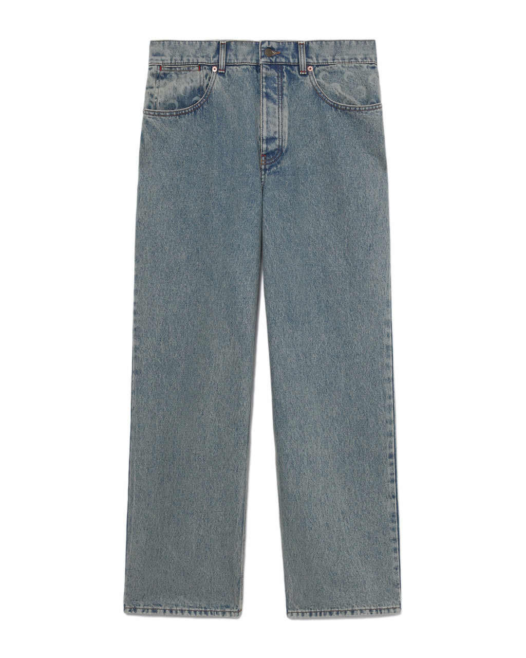 Moon laser print jeans