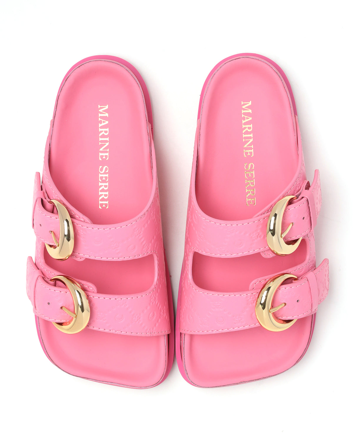 Double moon strap sandals