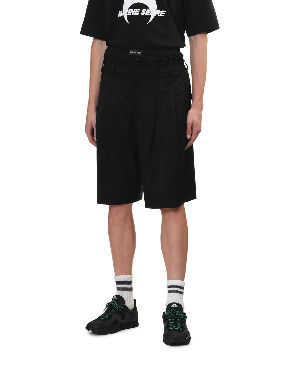 Pleated shorts