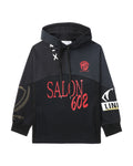 Graphic patchwork hoodie