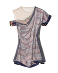 Regenerated silk scarves layer top