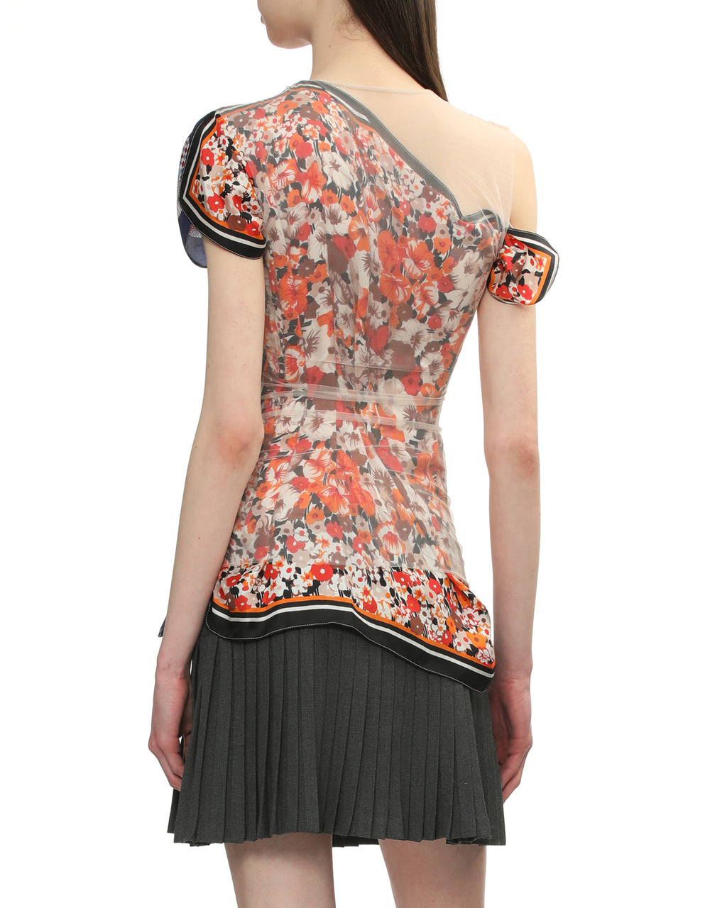 Regenerated silk scarves layer top