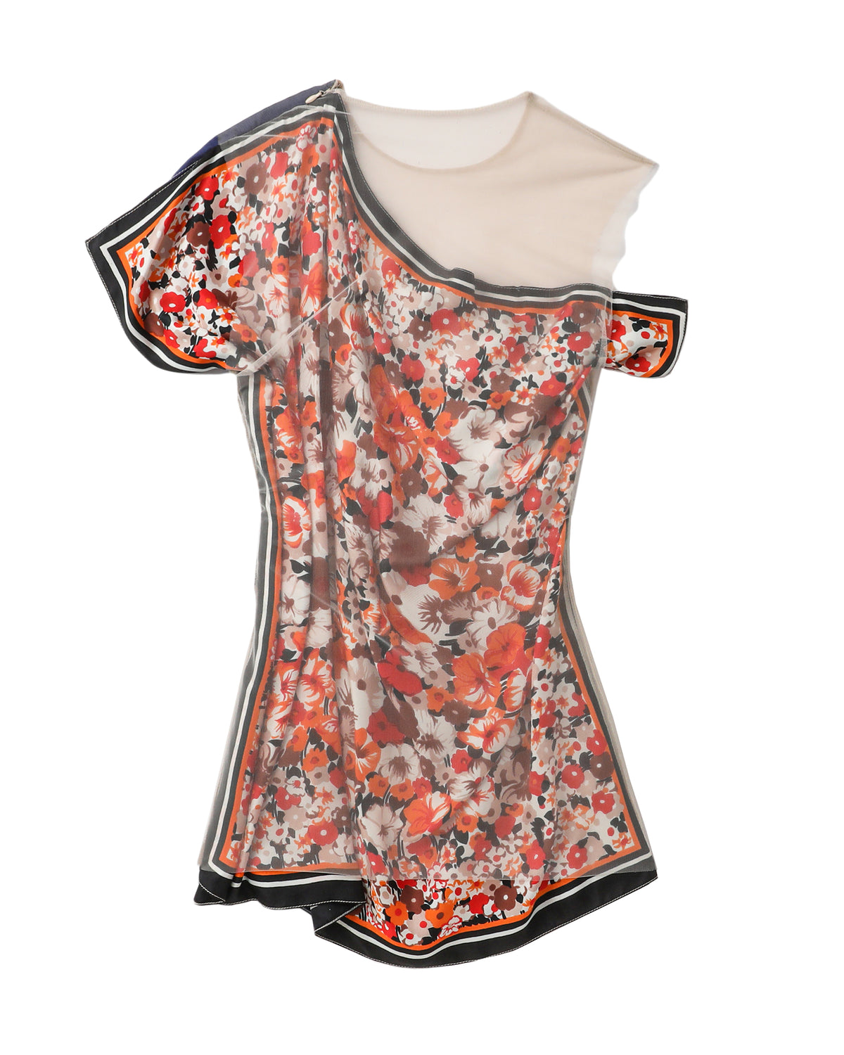 Regenerated silk scarves layer top