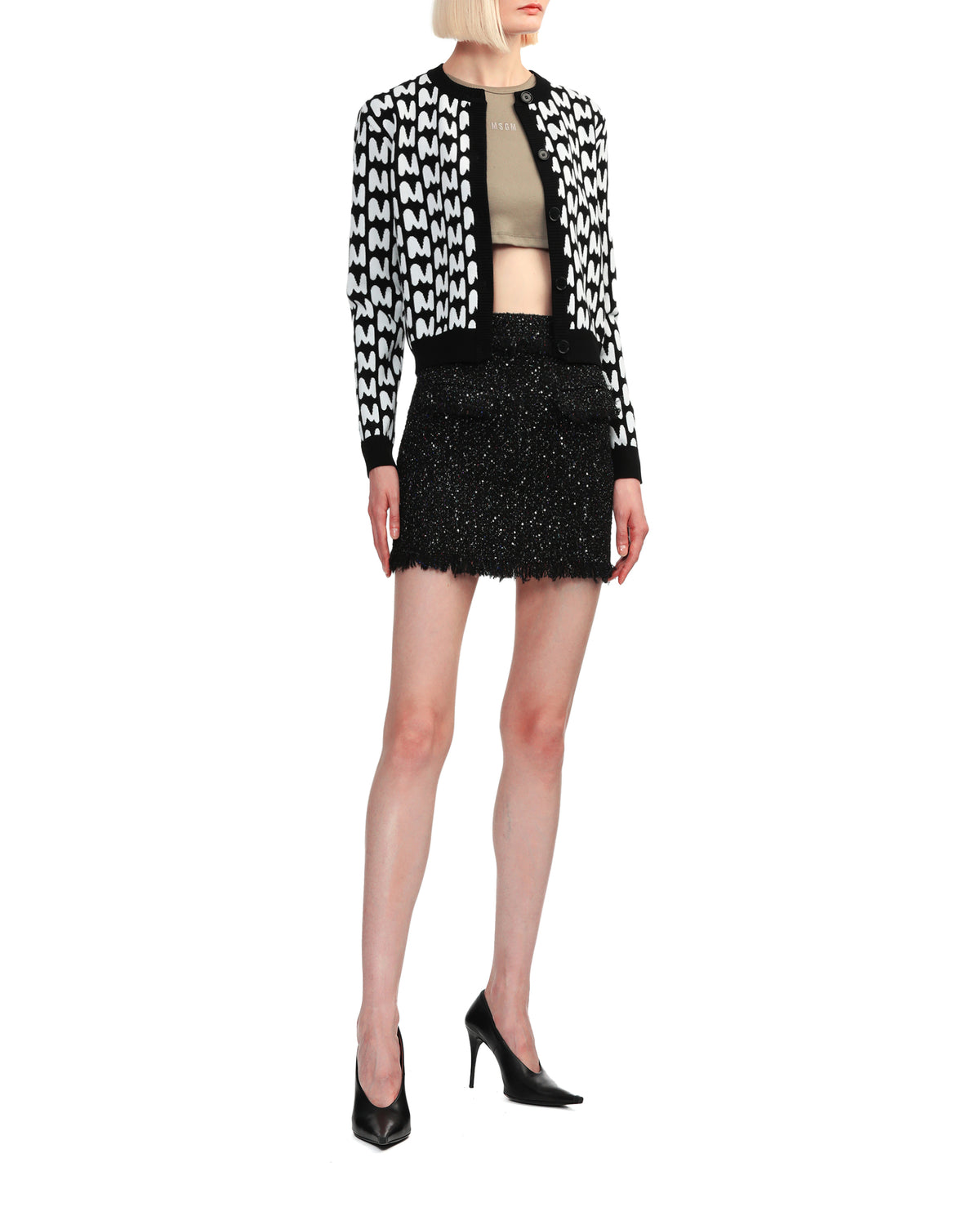 The M wave cardigan