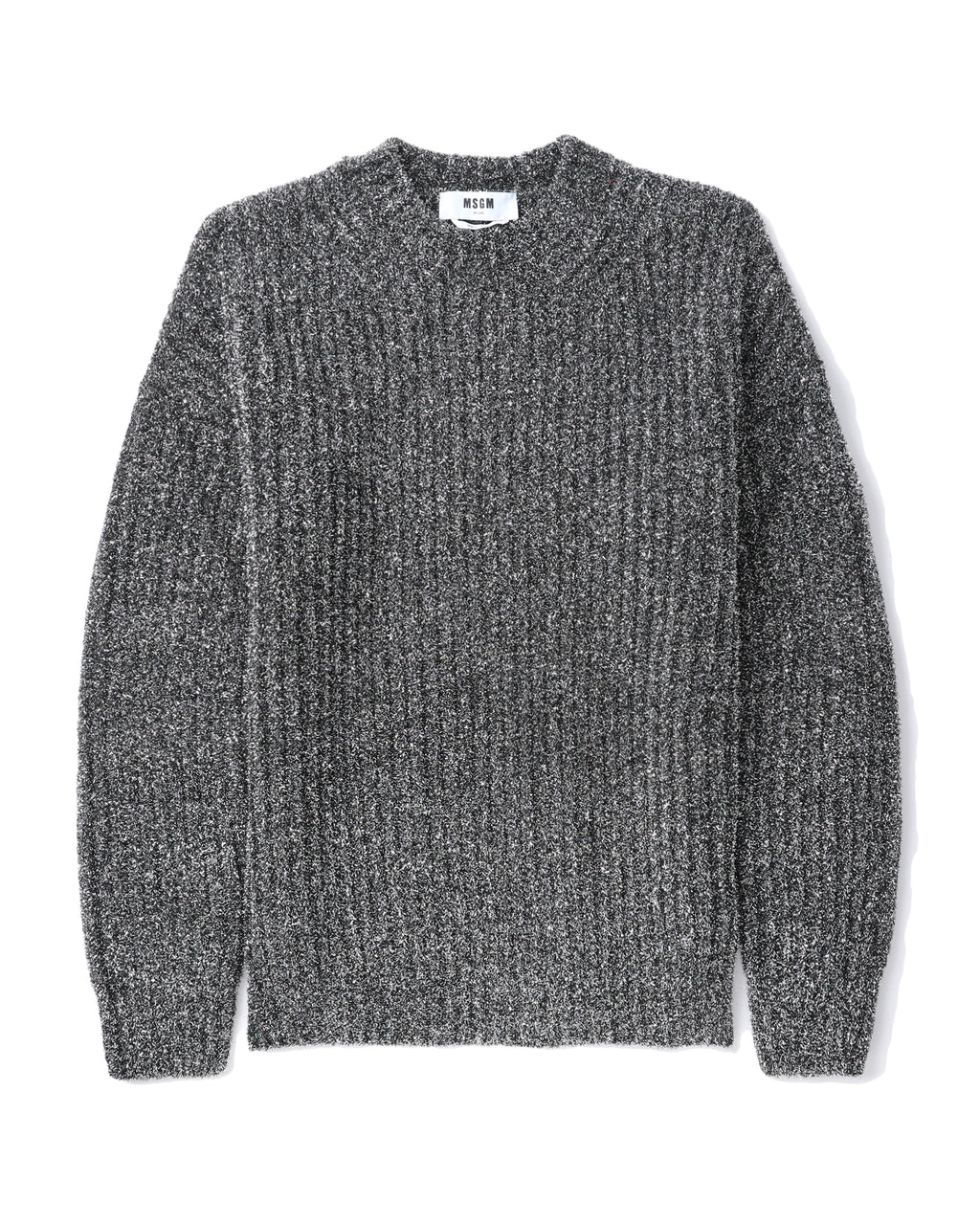 Metal blend crewneck sweater