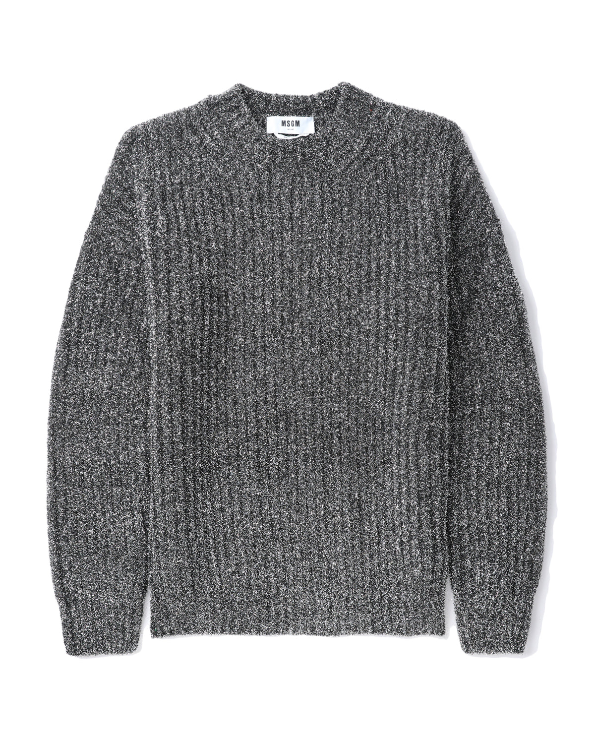 Metal blend crewneck sweater