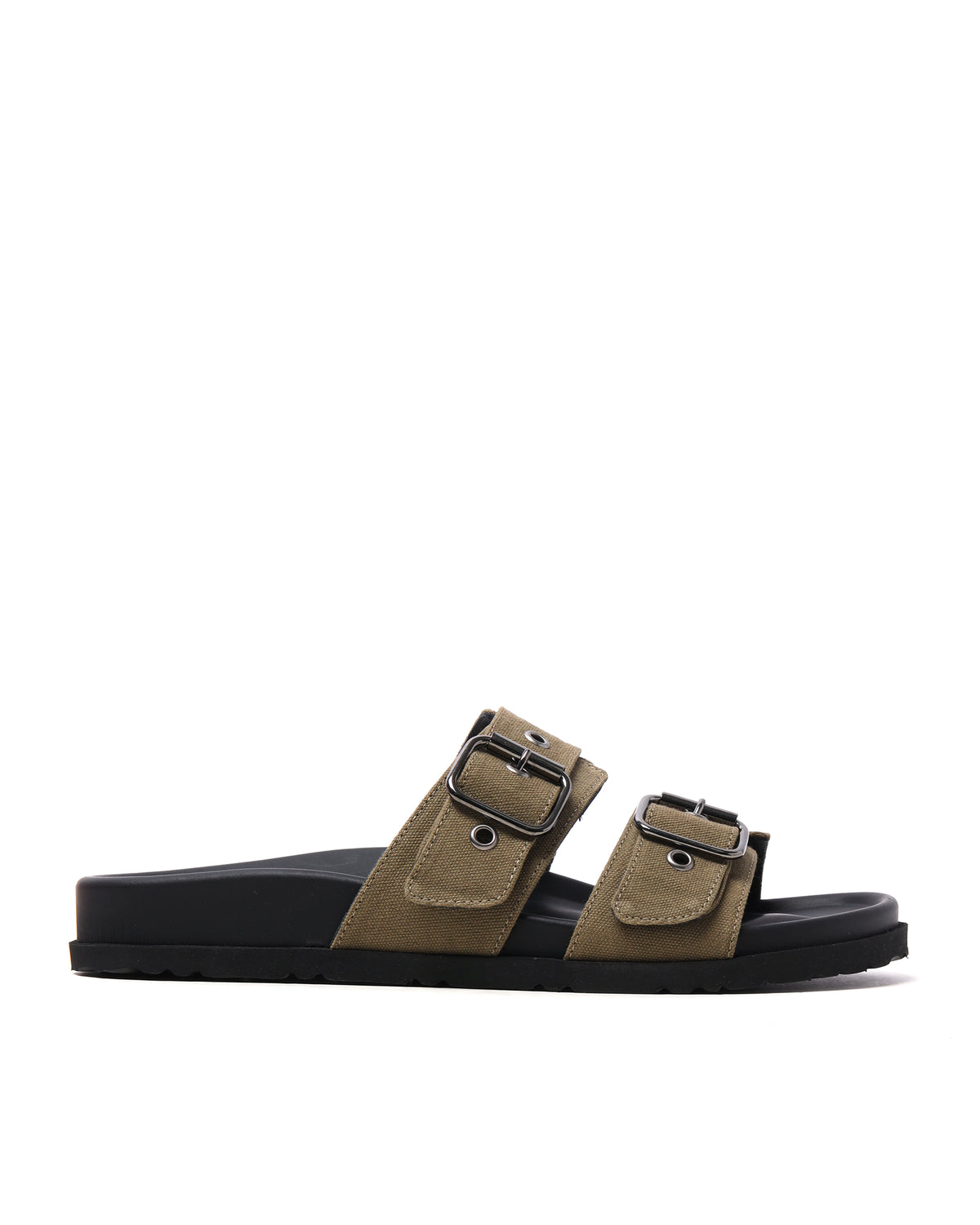 Double buckle slippers
