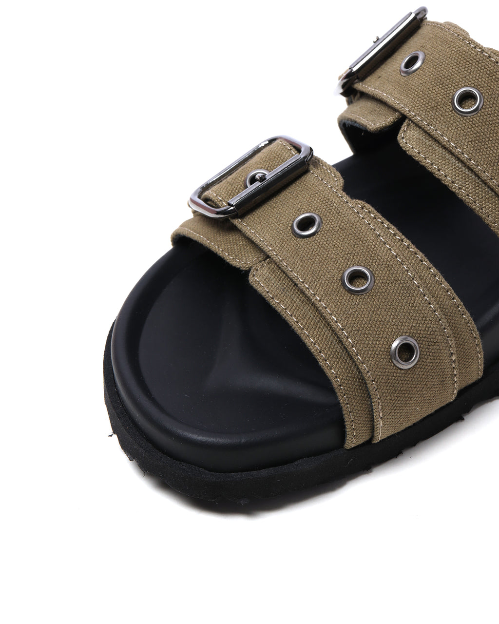 Double buckle slippers