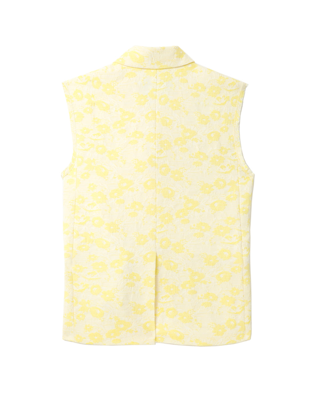 Textured sleeveless blazer