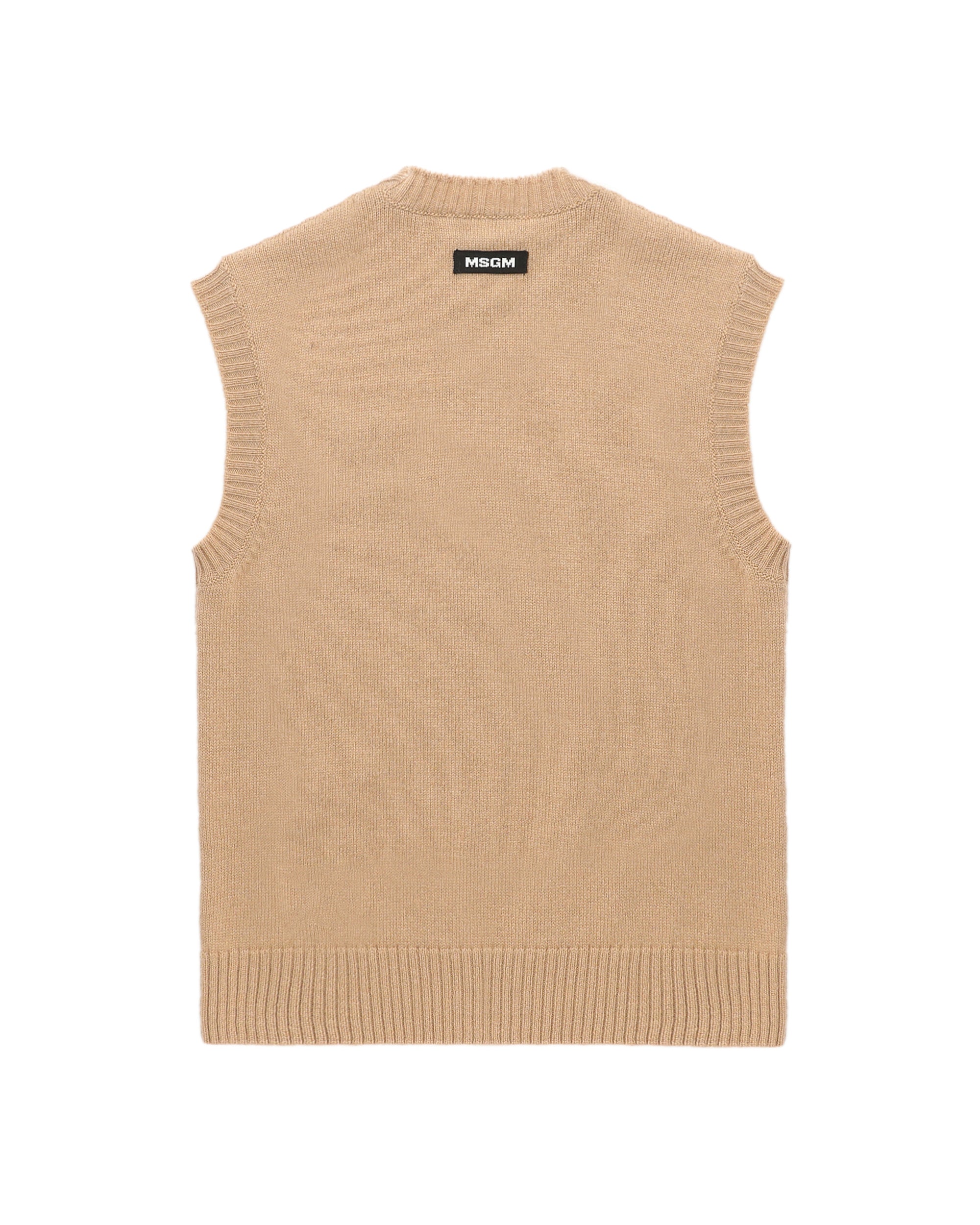 Argyle knit vest