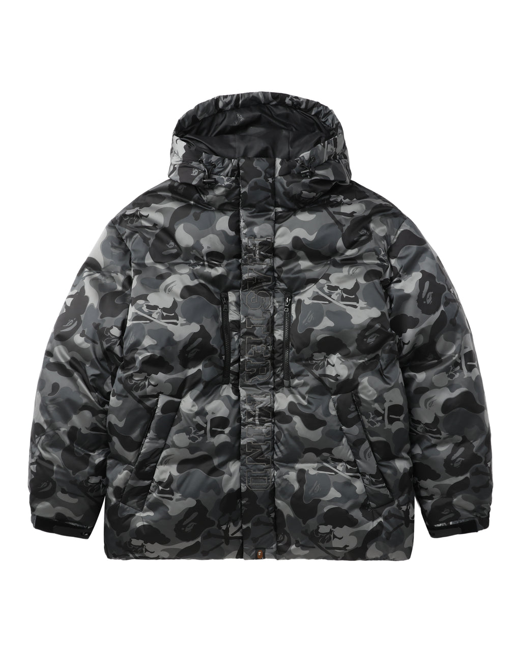 Skull camo down jacket