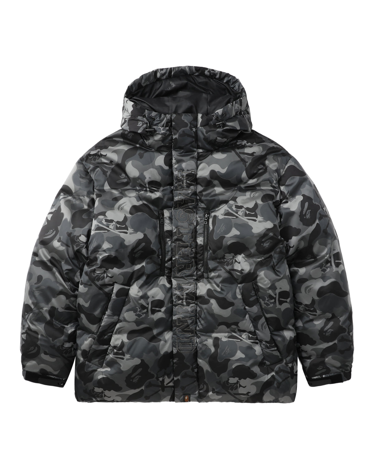Skull camo down jacket