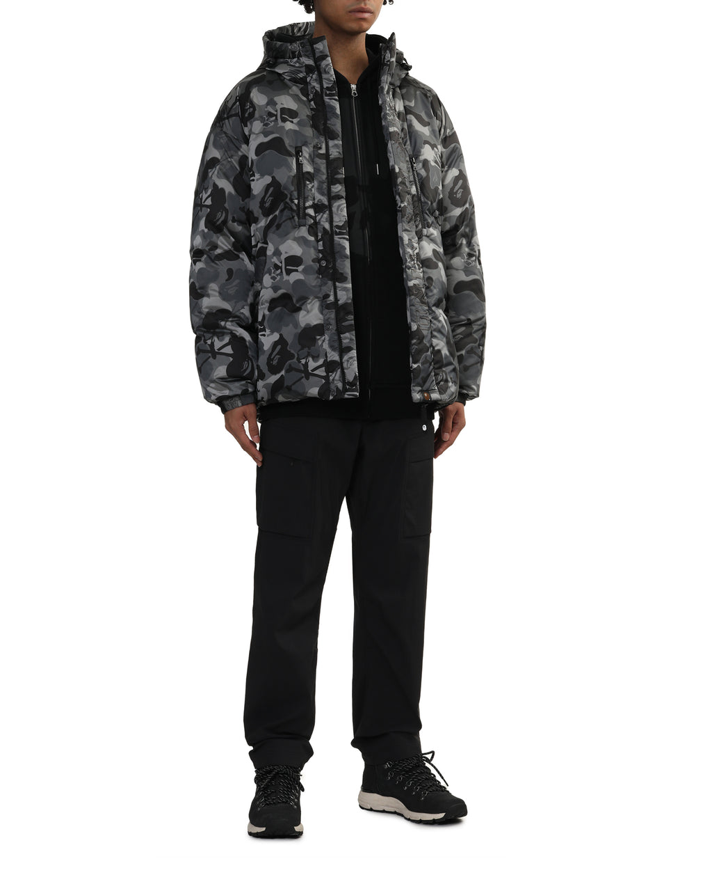 Skull camo down jacket