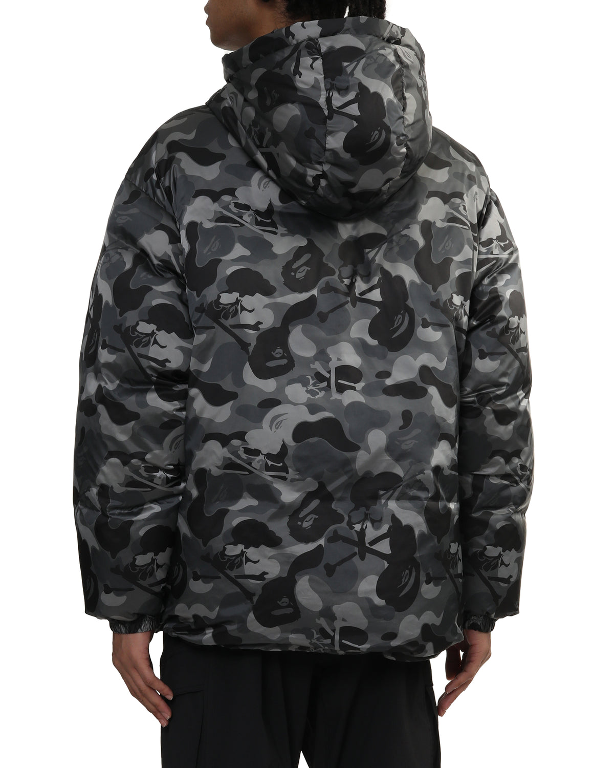 Skull camo down jacket