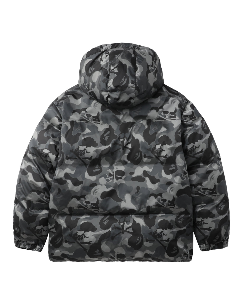 Skull camo down jacket