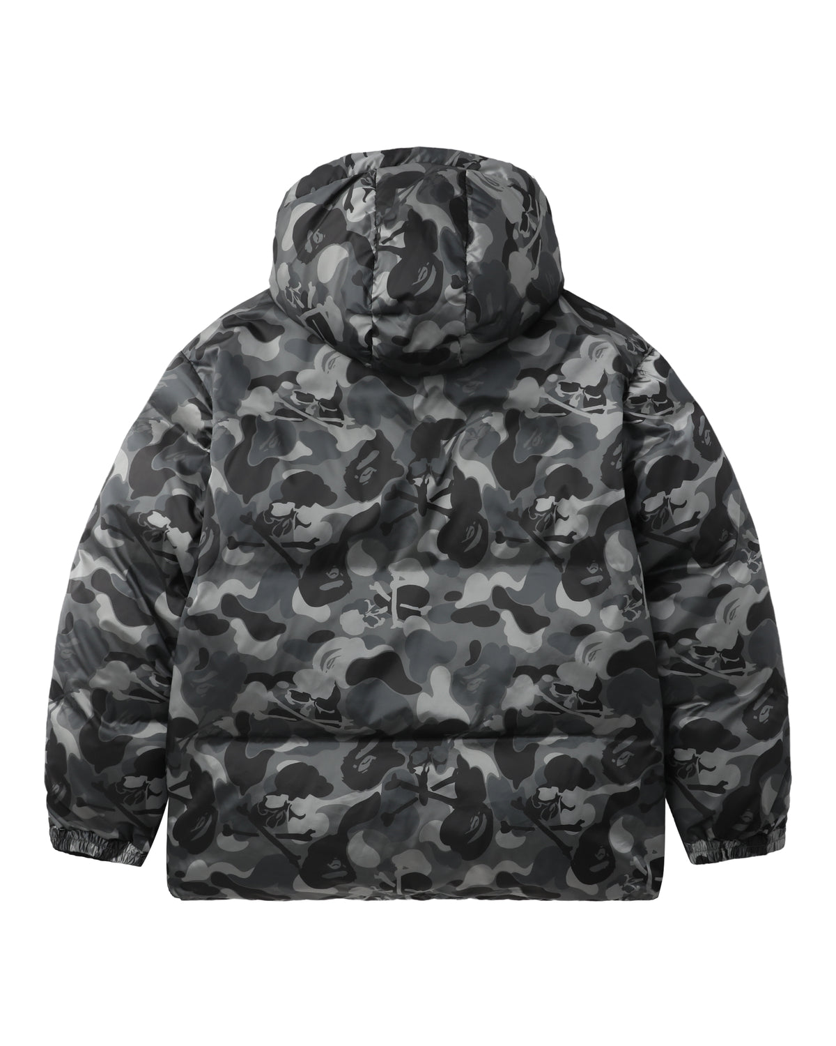Skull camo down jacket