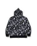 MM BAPE Tropical Camo Skull Full Zip Hoodie