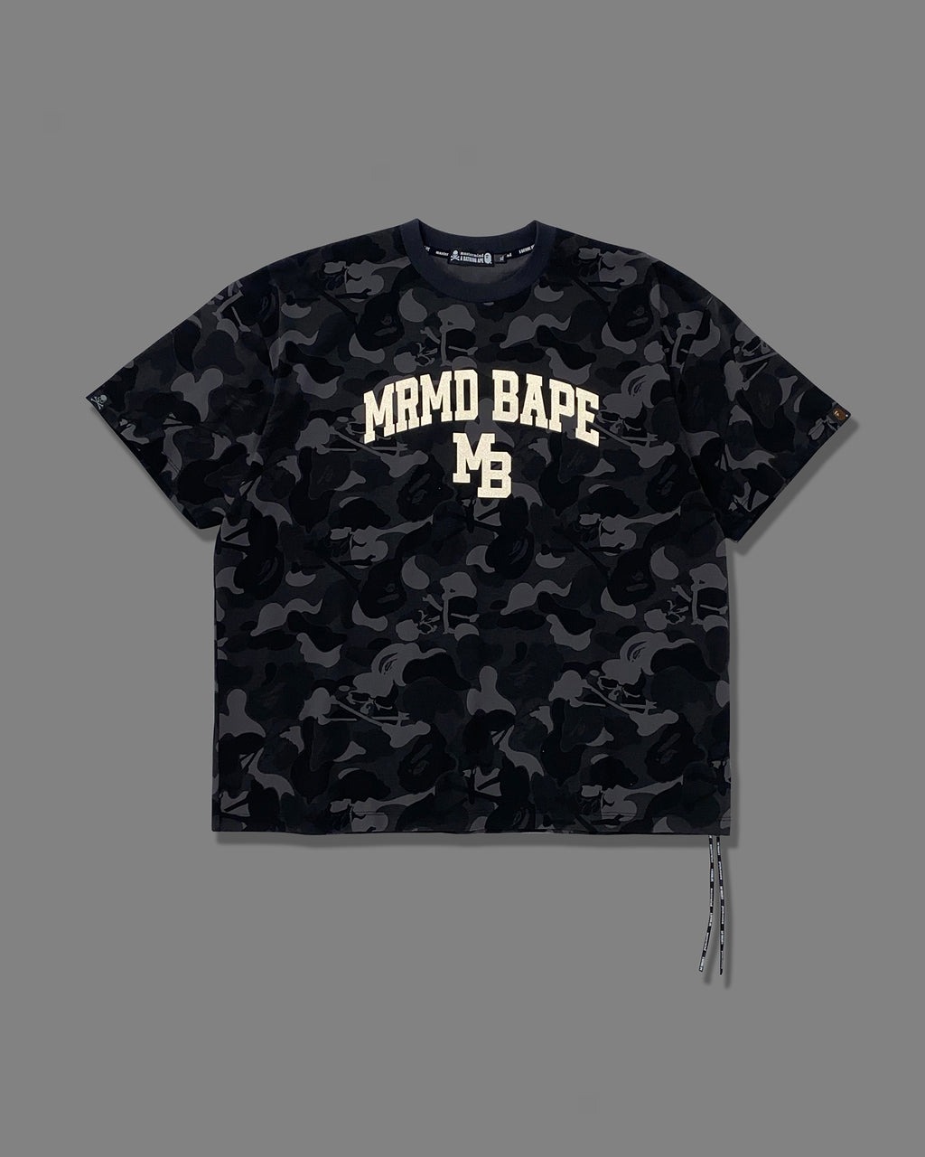 MM BAPE Skull Camo College Tee