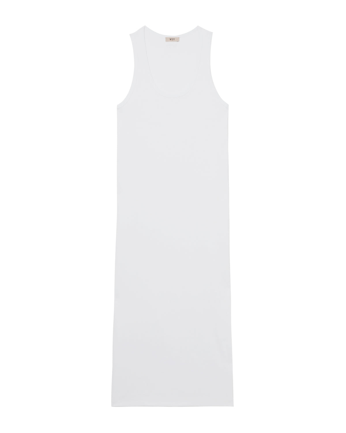 Layered silk midi dress