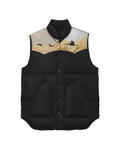 Graphic puffer vest