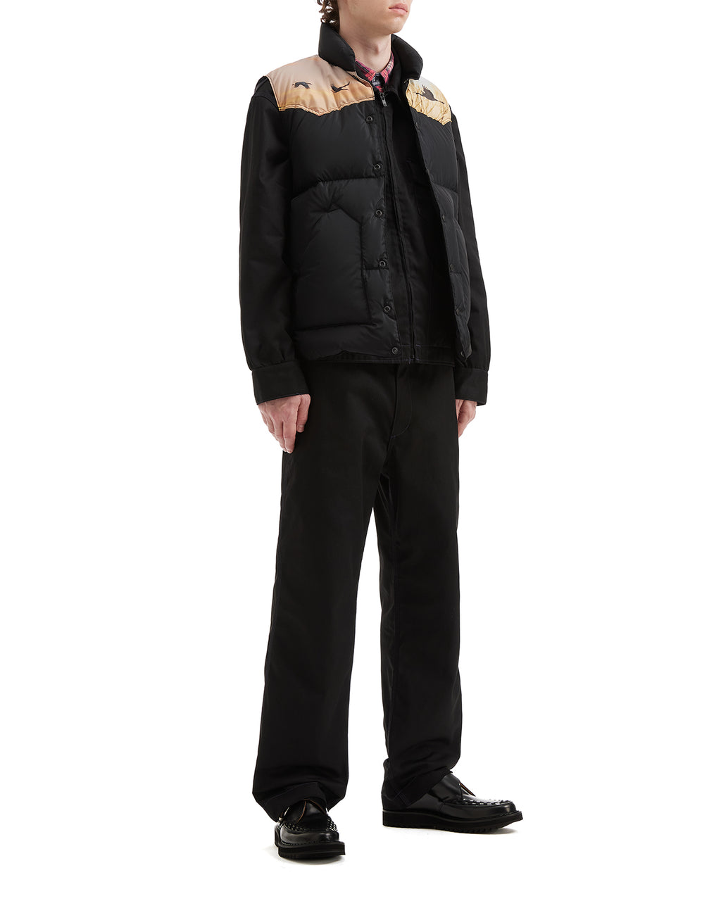 Graphic puffer vest