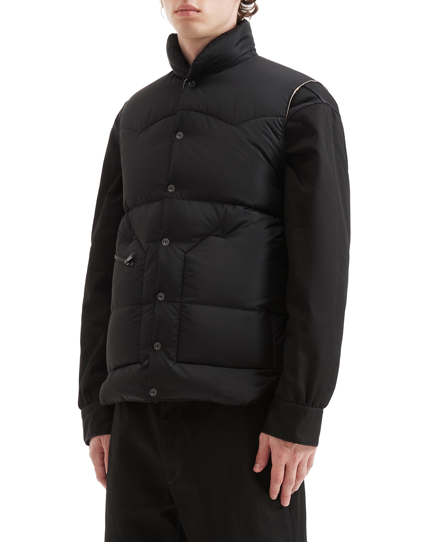 Graphic puffer vest