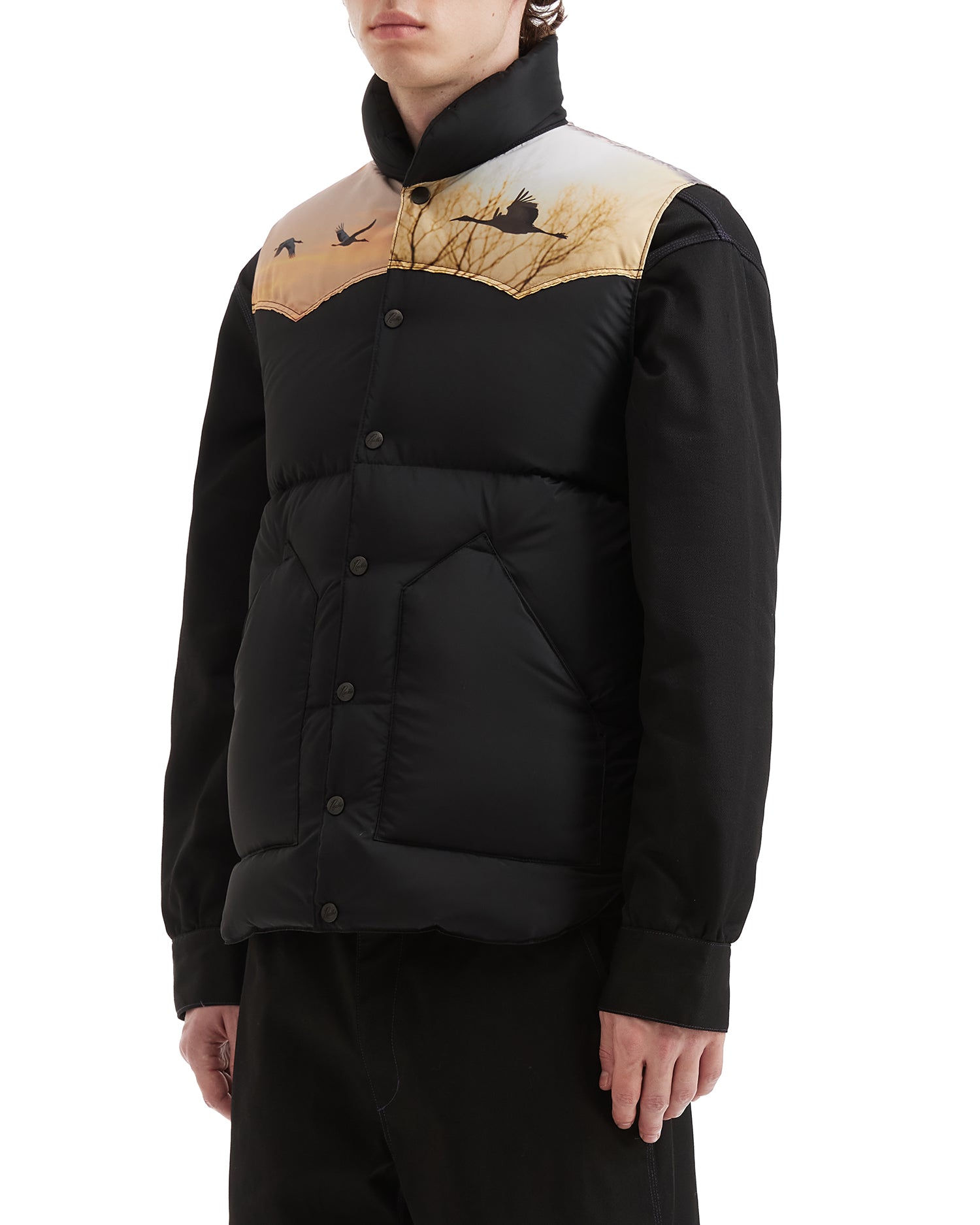 Graphic puffer vest