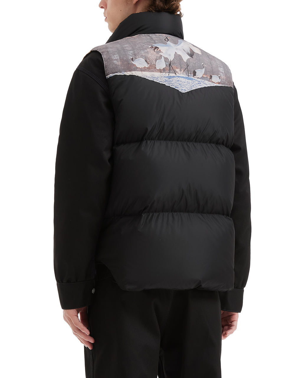 Graphic puffer vest