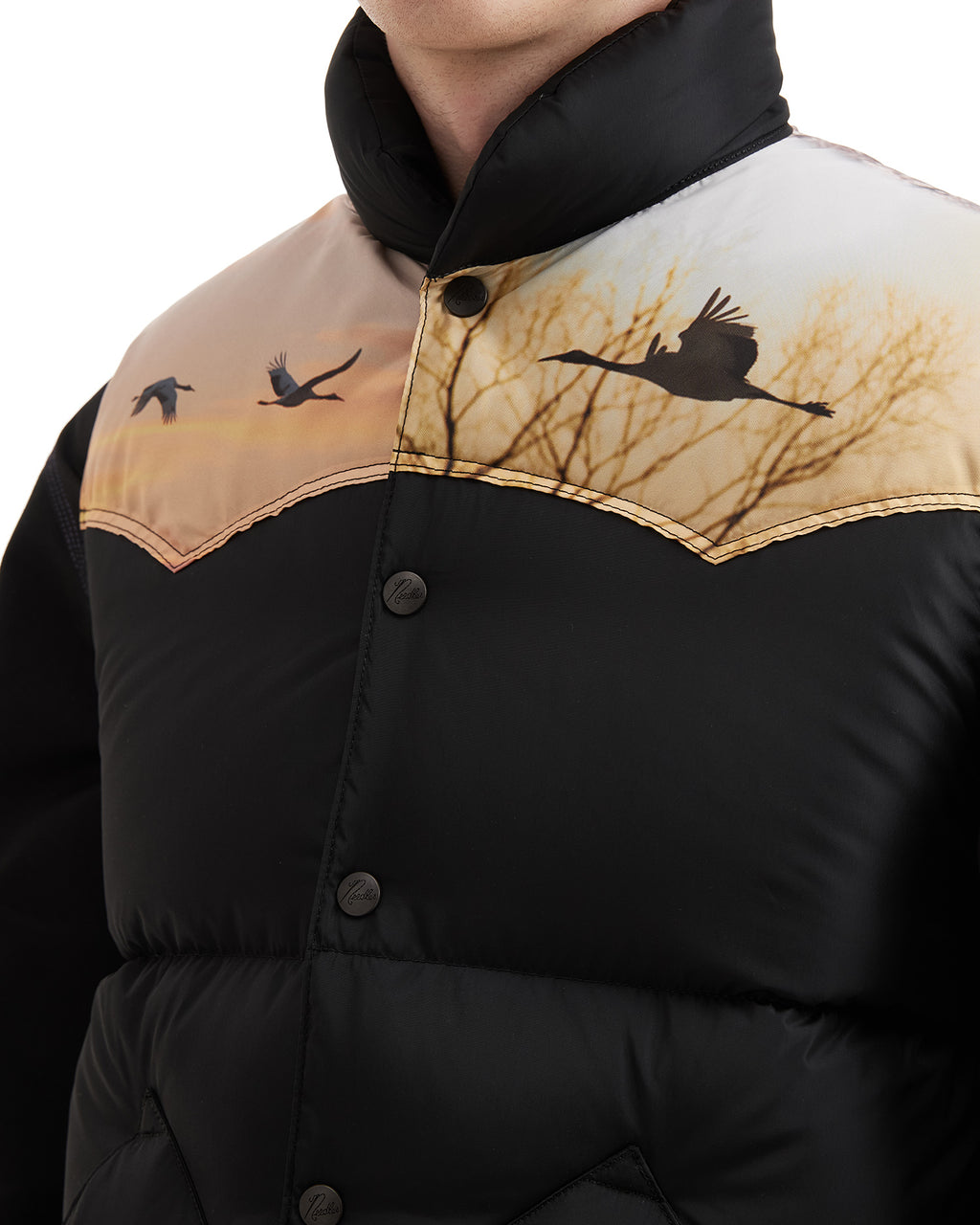 Graphic puffer vest