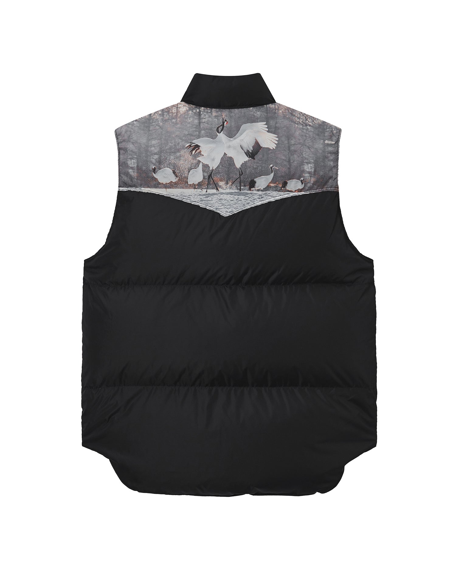 Graphic puffer vest