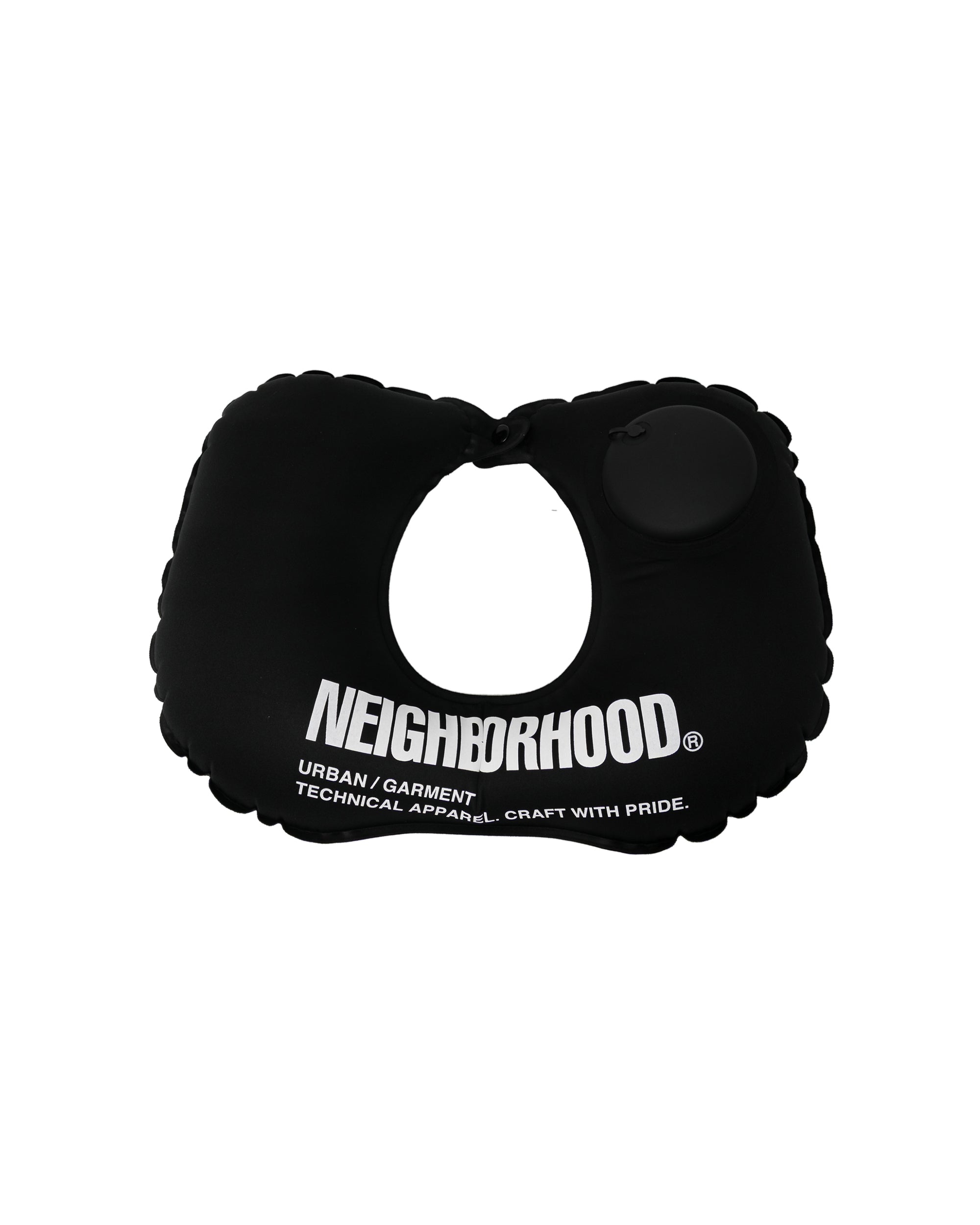 Inflatable neck pillow