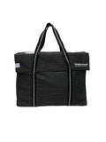 Reflective flap tote bag