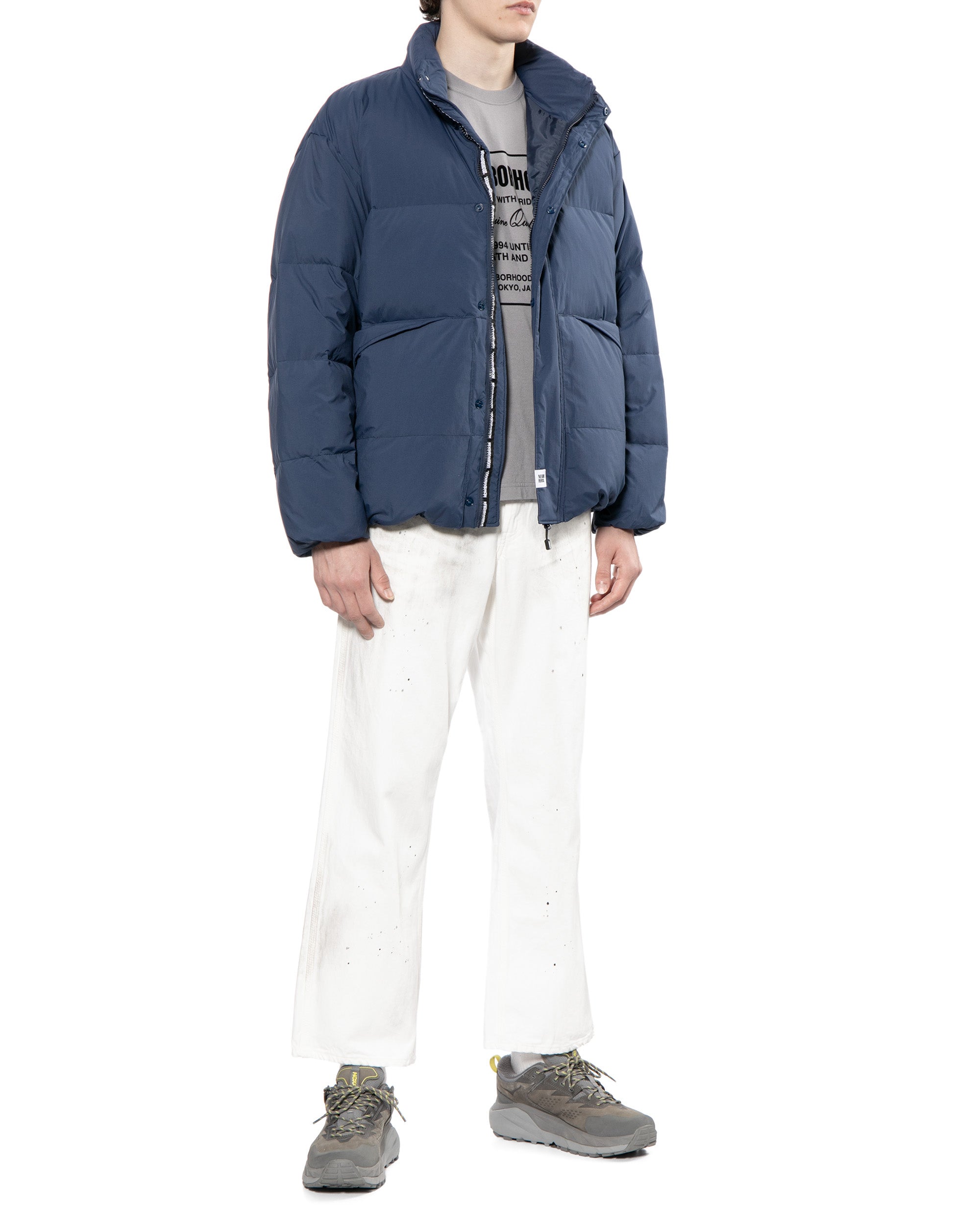Quilted down jacket