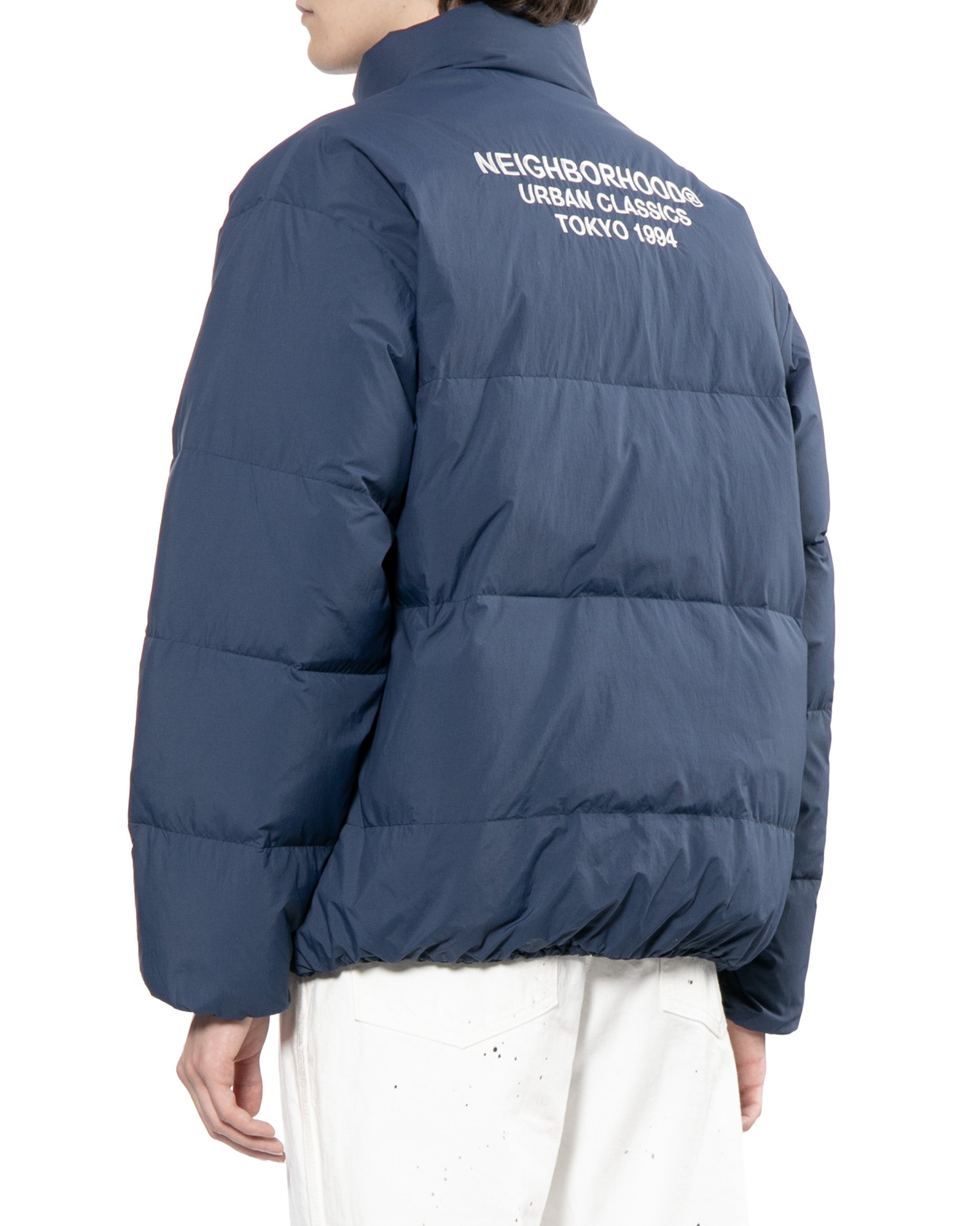 Quilted down jacket