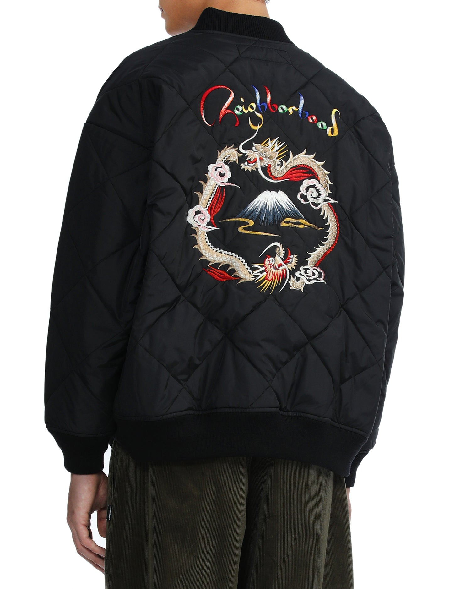 Embroidered back jacket