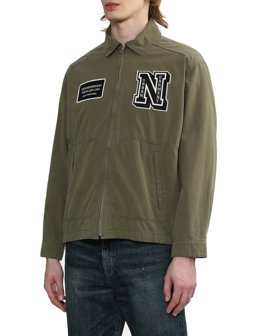 Logo zip-up jacket