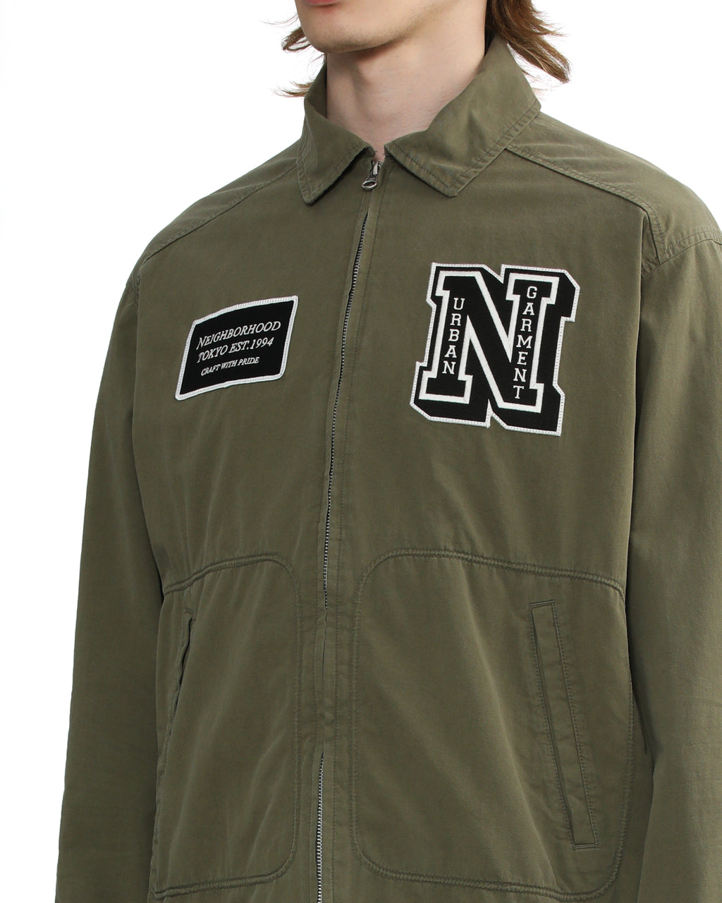 Logo zip-up jacket