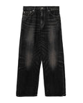 Washed denim jeans