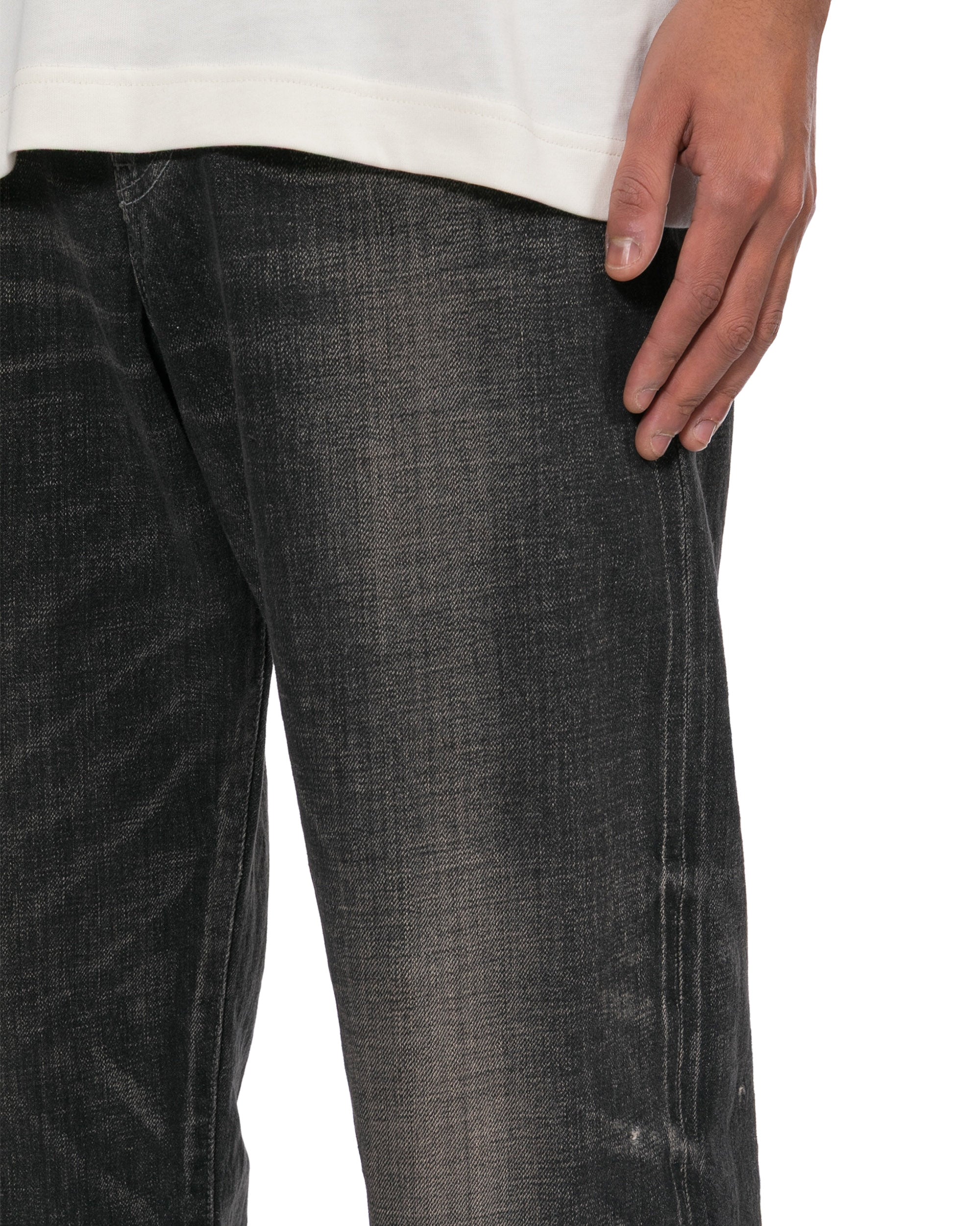 Washed denim jeans