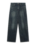 Washed denim pants