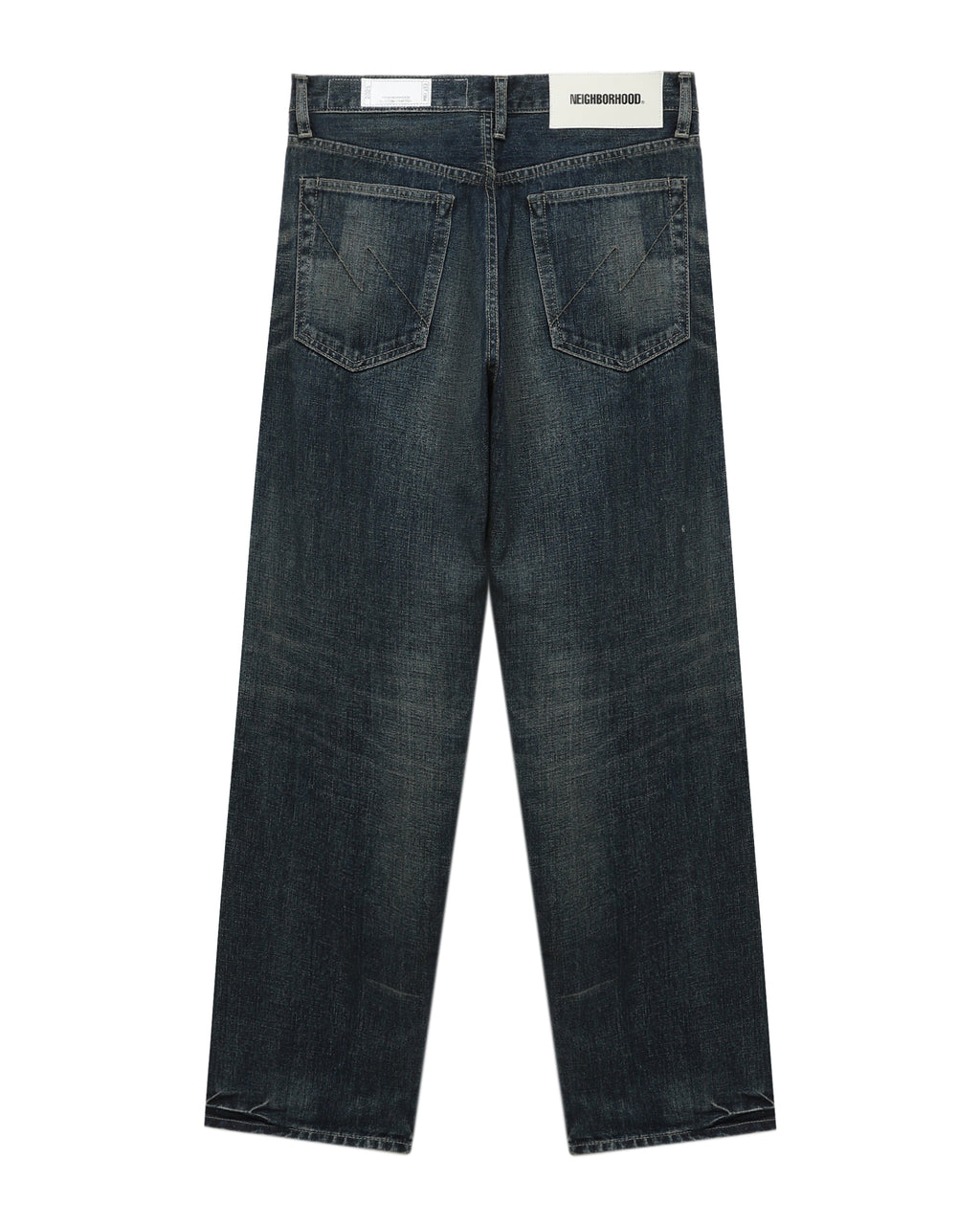 Washed denim DP basic pants