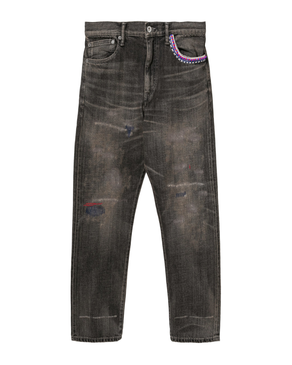 Distressed jeans