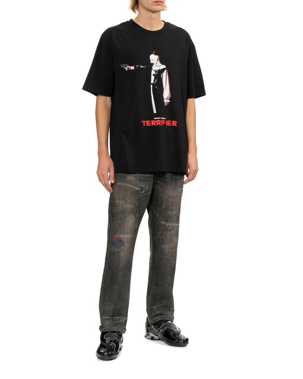 Distressed jeans