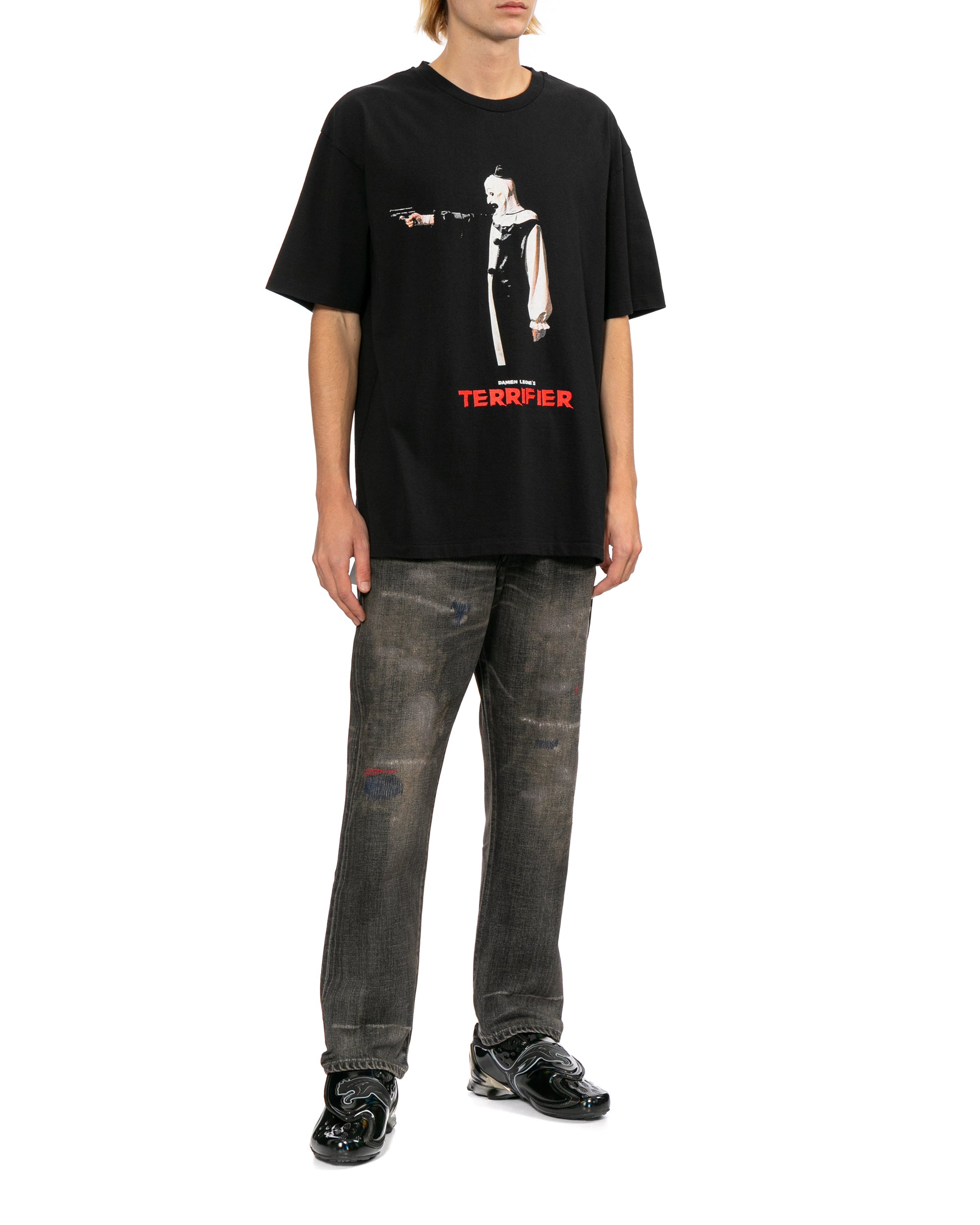 Distressed jeans
