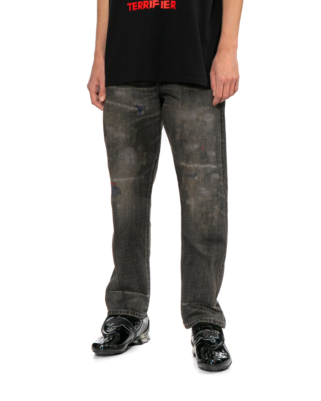 Distressed jeans