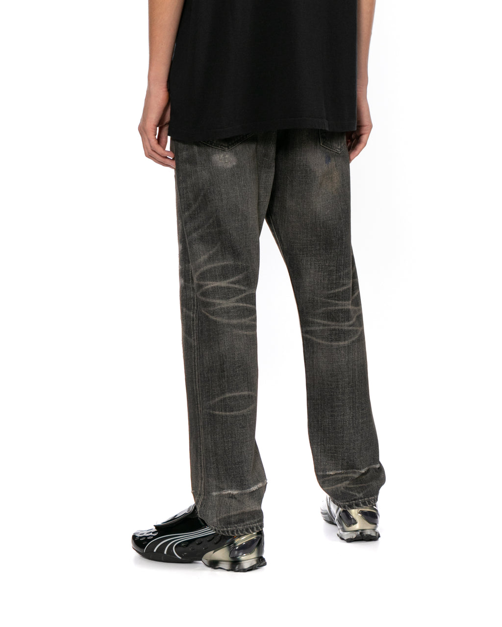 Distressed jeans